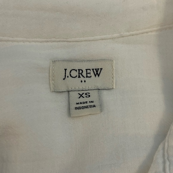 J. Crew double gauze Women's Classic White Button-Up Shirt - Picture 6 of 8
